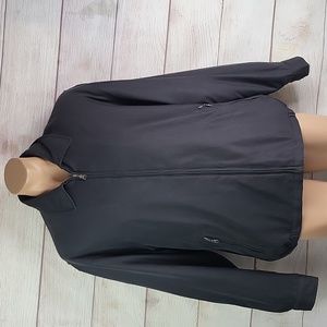 Hathaway men's zip up jacket black sz XL